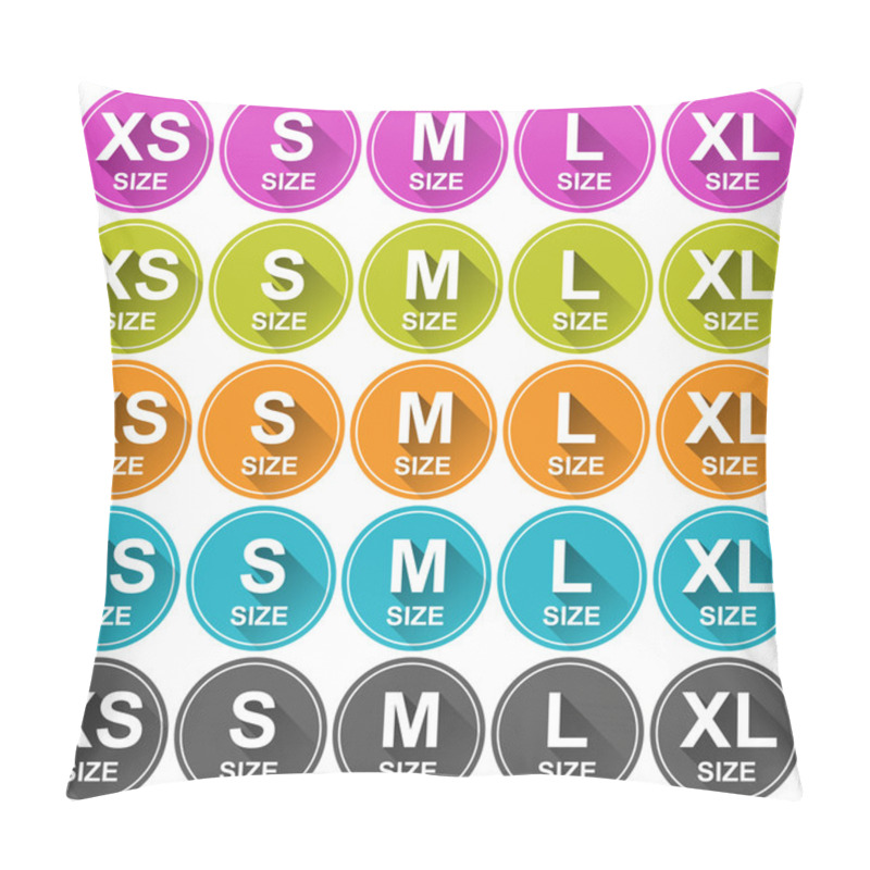 Personality  Clothing Sizes Stickers Pillow Covers