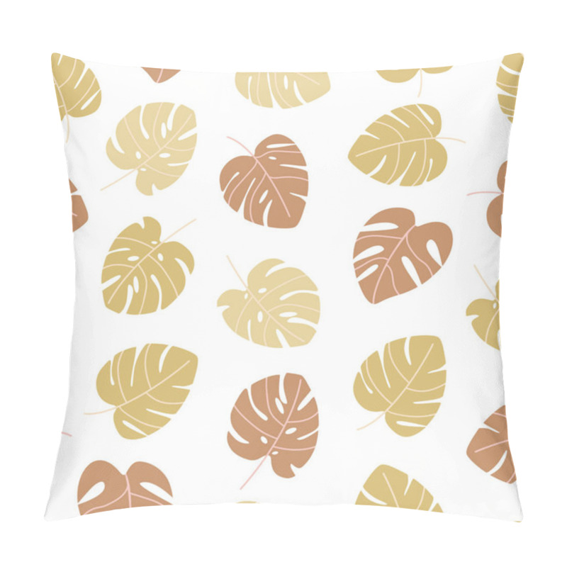 Personality  Seamless Pattern With Monstera Leaves. Pillow Covers