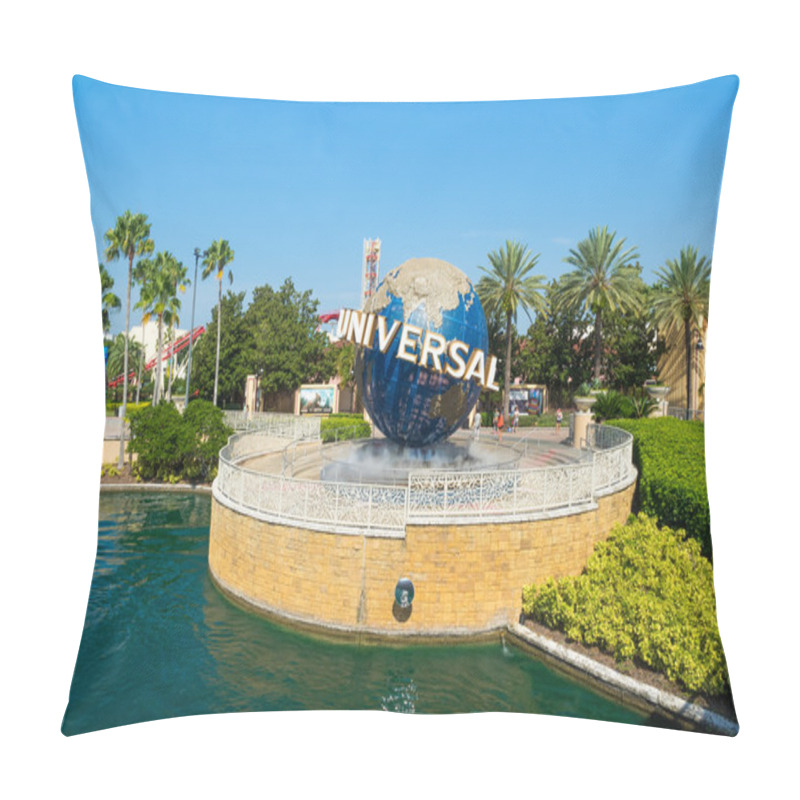 Personality  The Famous Globe At The Universal Theme Parks In Florida Pillow Covers