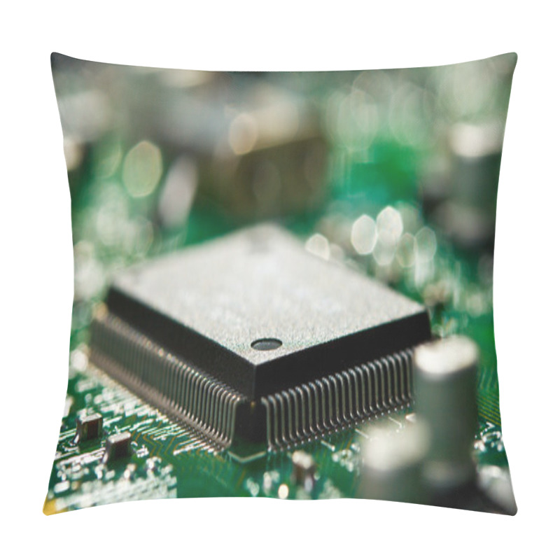 Personality  Chip On Green Circuit Board Pillow Covers