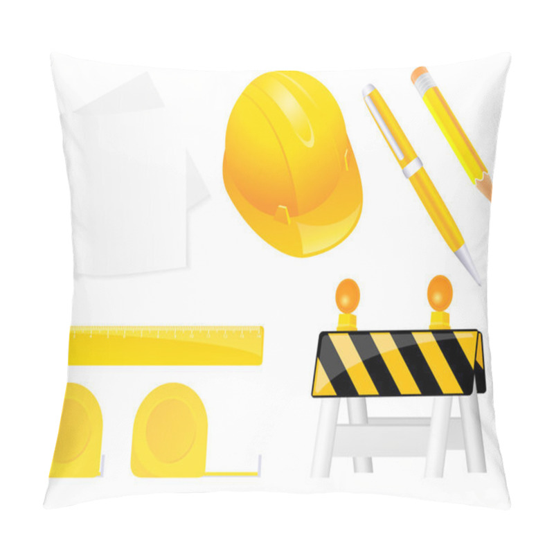 Personality  Construction Objects Pillow Covers