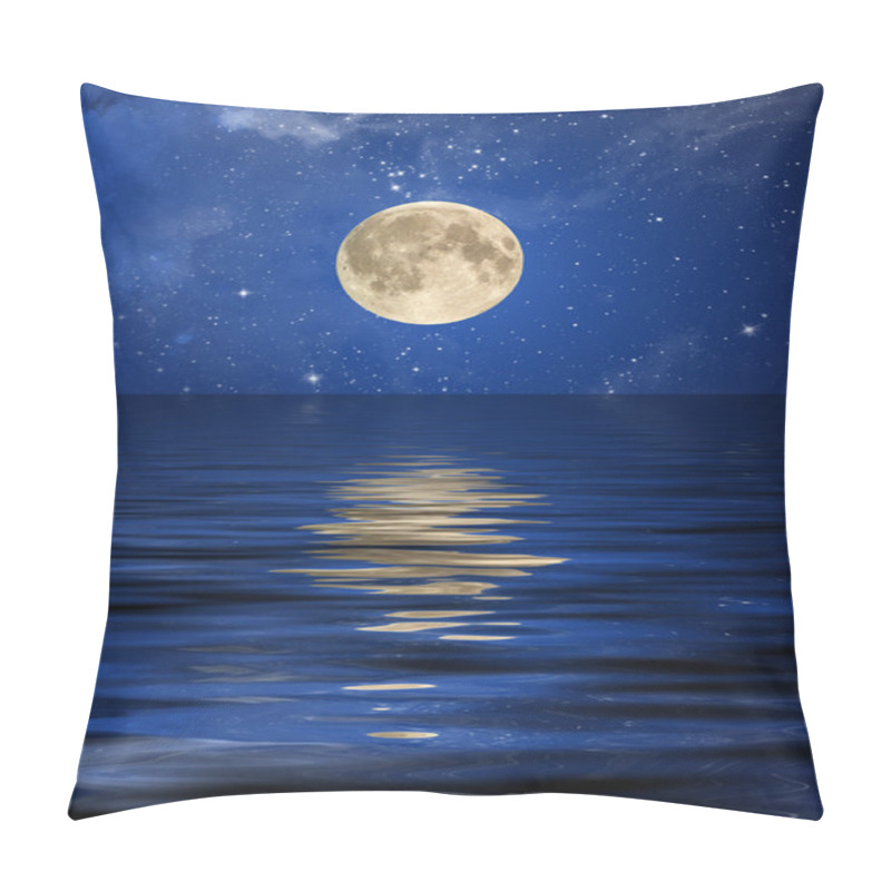 Personality  Reflection Of The Moon And Stars Pillow Covers