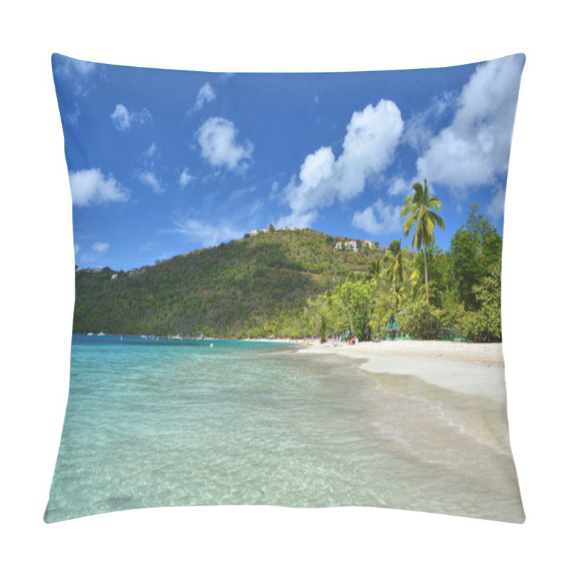 Personality  The Paradise Beach In Saint Thomas, US Virgin Island Pillow Covers