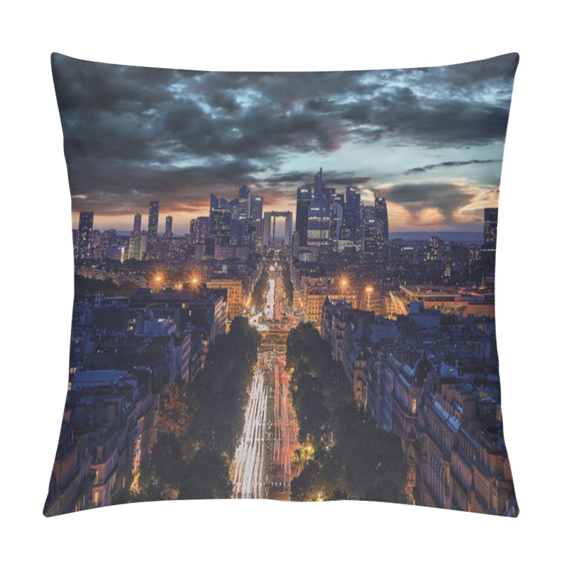 Personality  La Defense, Business District In Paris Pillow Covers