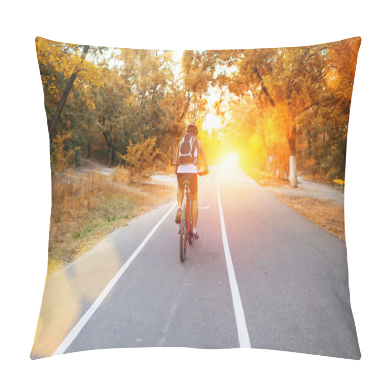 Personality  Cyclist Riding Pillow Covers