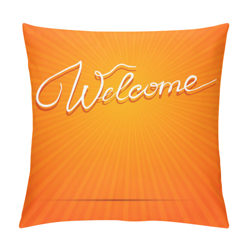 Personality  Welcome Picture Vector Illustration   Pillow Covers