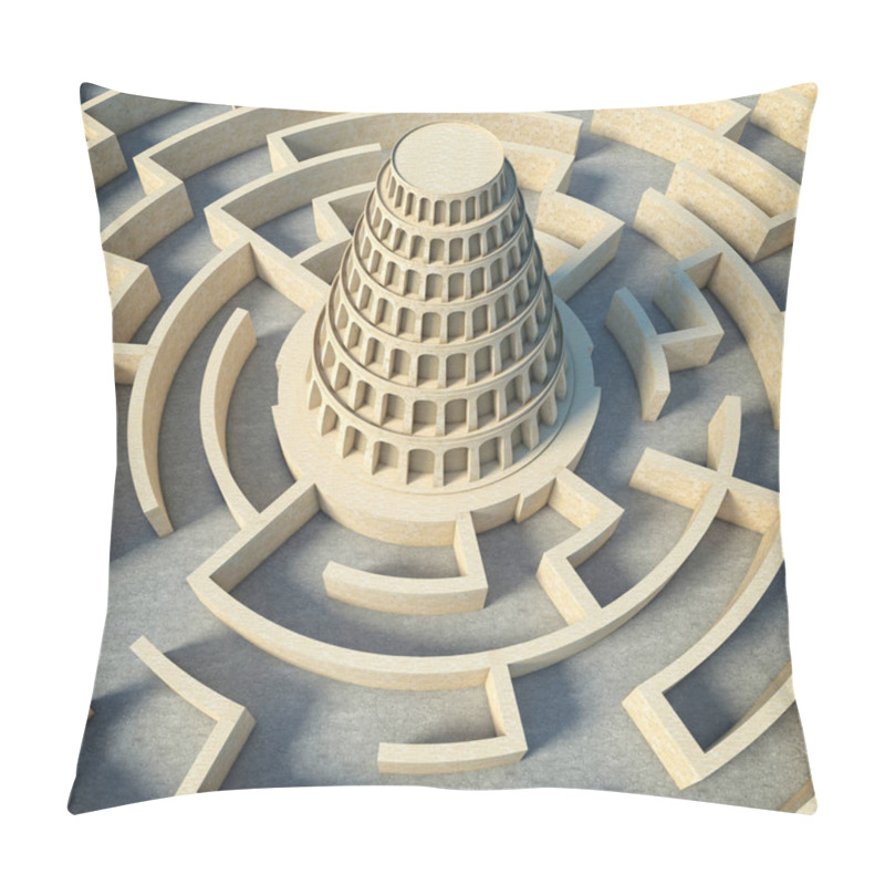 Personality  Babel Tower Concept Pillow Covers