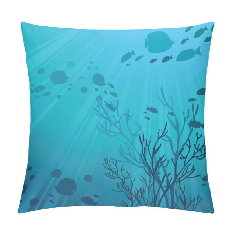 Personality  Blue Sea Pillow Covers