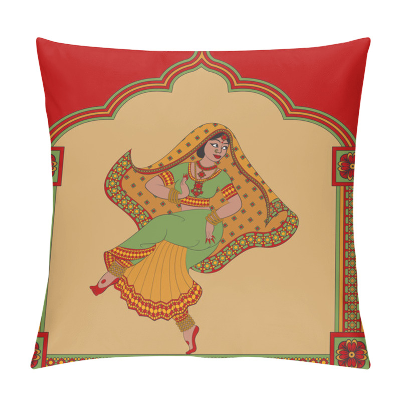 Personality  Indian Woman Dancer Pillow Covers