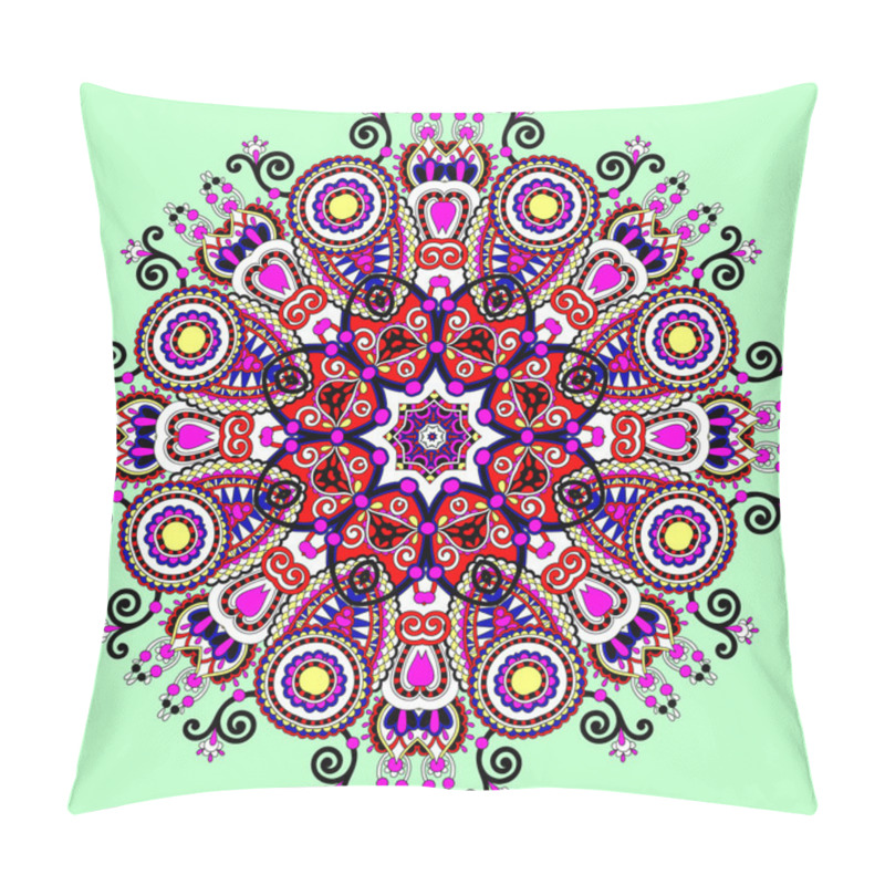 Personality  Mandala, Circle Decorative Spiritual Indian Symbol Of Lotus Flow Pillow Covers