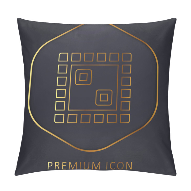 Personality  Board Game Golden Line Premium Logo Or Icon Pillow Covers