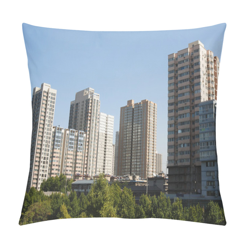 Personality  Apartment Buildings Pillow Covers