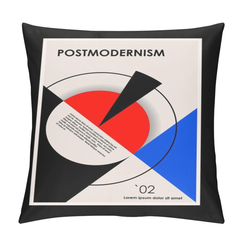 Personality  Artwork, Poster Inspired Postmodern Of Vector Abstract Dynamic Symbols With Bold Geometric Shapes, Useful For Web Background, Poster Art Design, Magazine Front Page, Hi-tech Print, Cover Artwork. Pillow Covers