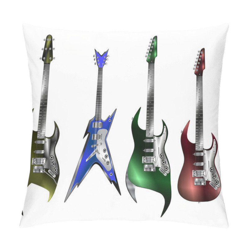 Personality  Rock Electric Guitar Pillow Covers