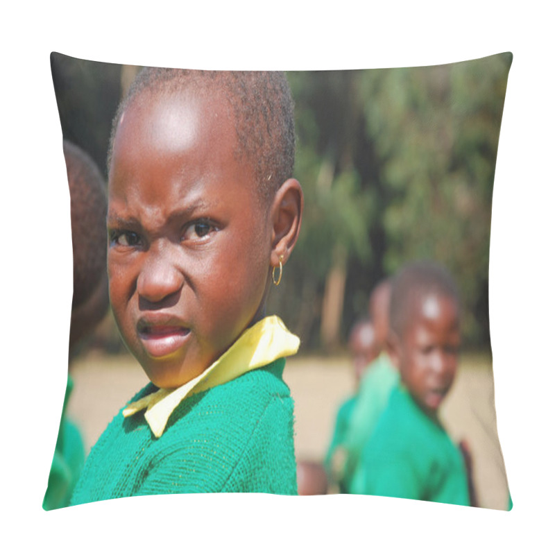 Personality  The Play Of Kindergarten Children Of The Village Of Pomerini-Tan Pillow Covers