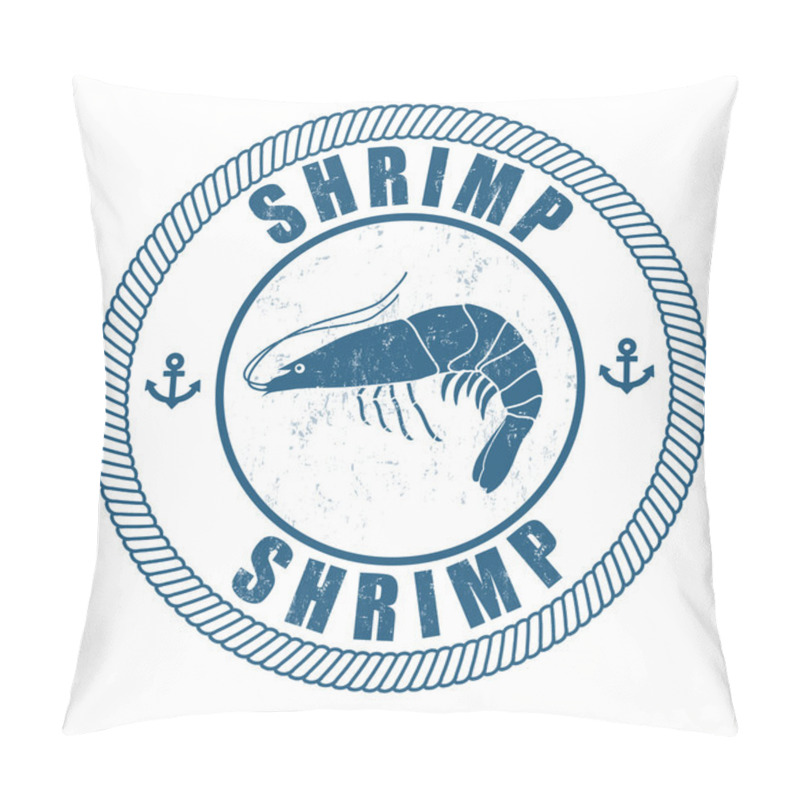 Personality  Shrimp Stamp Pillow Covers