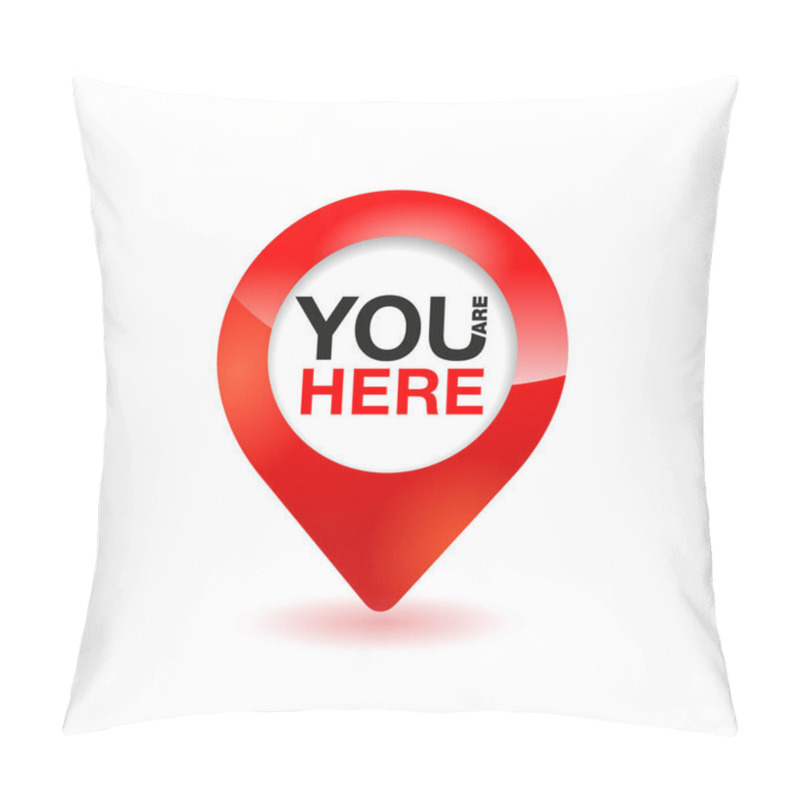 Personality  You Are Here Icon Pillow Covers