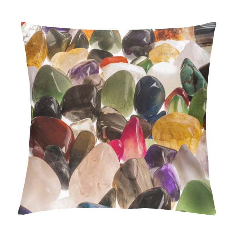 Personality  Semi Precious Gem Stones Pillow Covers