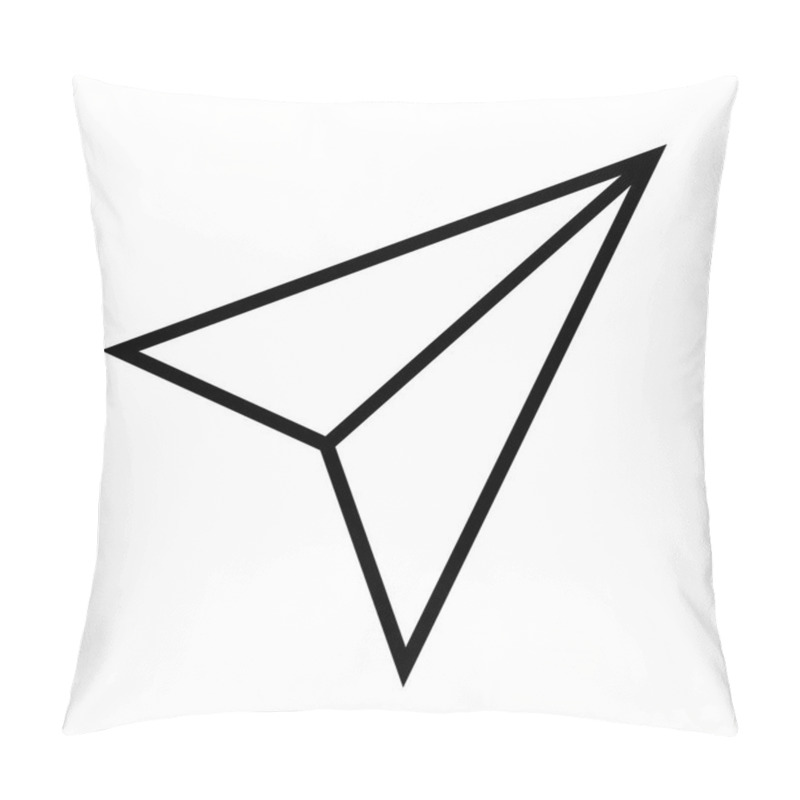 Personality  Flat Design. Plane Vector Pillow Covers