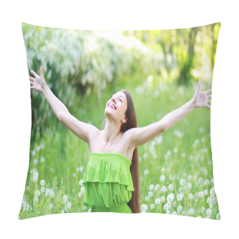 Personality  Spring Beauty Girl Pillow Covers