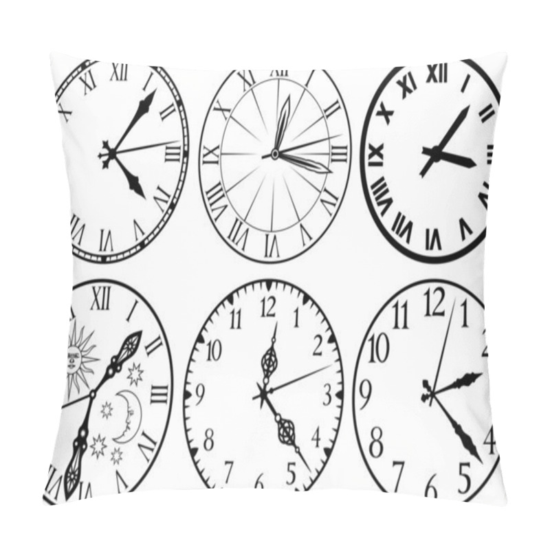 Personality  Clock Icons Pillow Covers