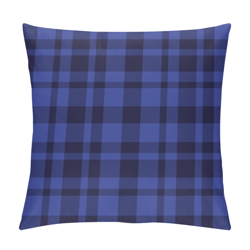 Personality  Navy Plaid, Checkered, Tartan Seamless Pattern Suitable For Fashion Textiles And Graphics Pillow Covers