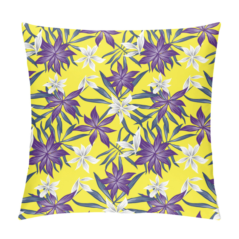 Personality  Tropical Botanical Floral Seamless Pattern Pillow Covers