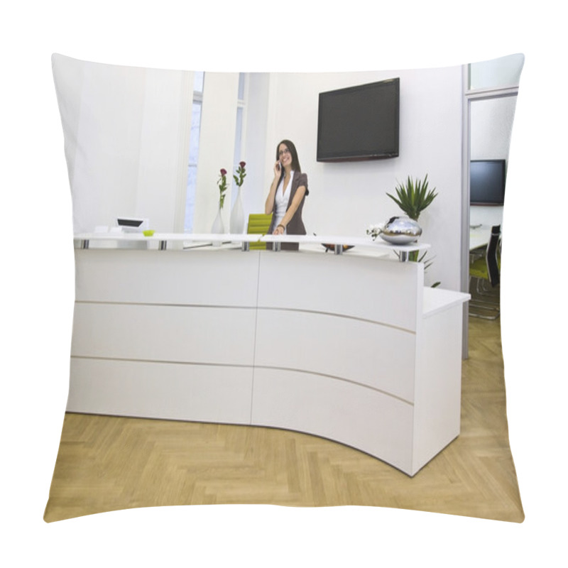 Personality  Front Desk Lady Pillow Covers