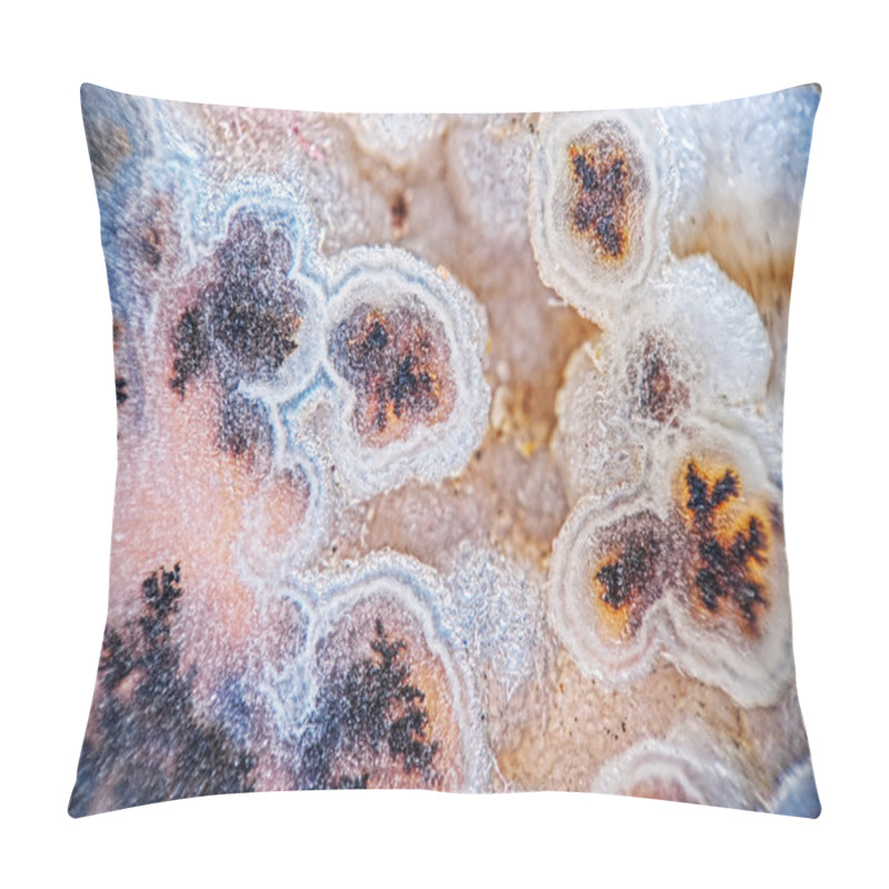 Personality  Micro Agate Geode With Dendrite Crystals Pillow Covers