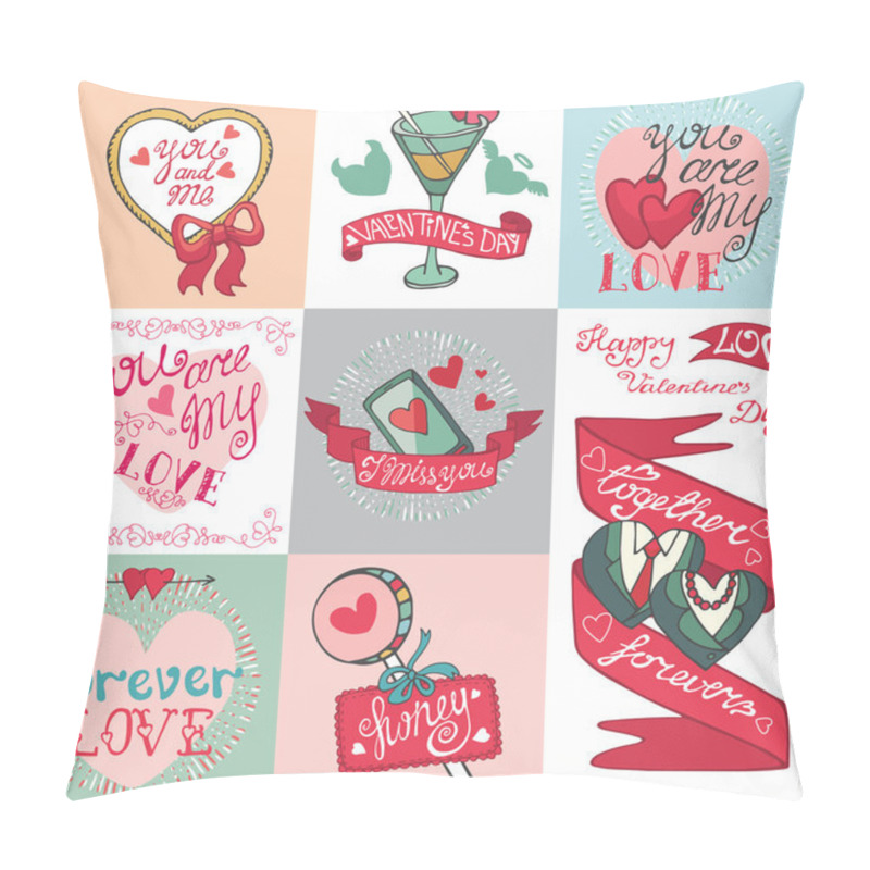 Personality  Valentines Day Elements Collection Pillow Covers