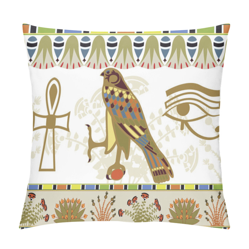 Personality  Egyptian Patterns, Borders And Symbols Pillow Covers