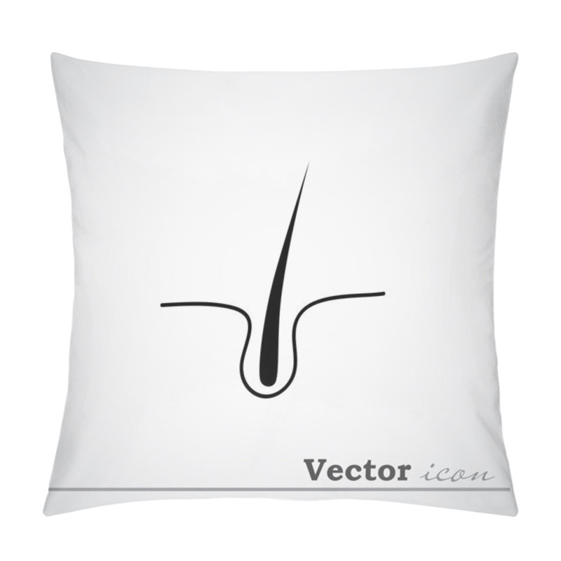 Personality  Human Hair Icon Pillow Covers