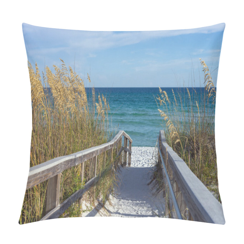 Personality  Beach Boardwalk With Dunes And Sea Oats Pillow Covers