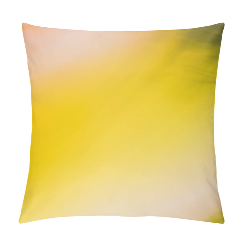 Personality  Abstract Yellow Background With Smooth Lines And Gradient. Summer Sunny Mood. Backdrop Pillow Covers