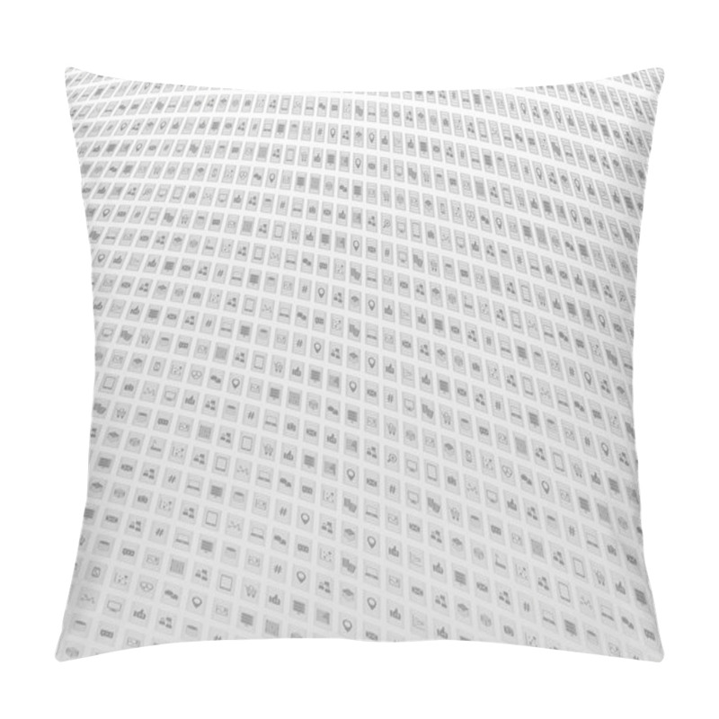 Personality  Big Data Volume Concept As Vector In Information Age Pillow Covers