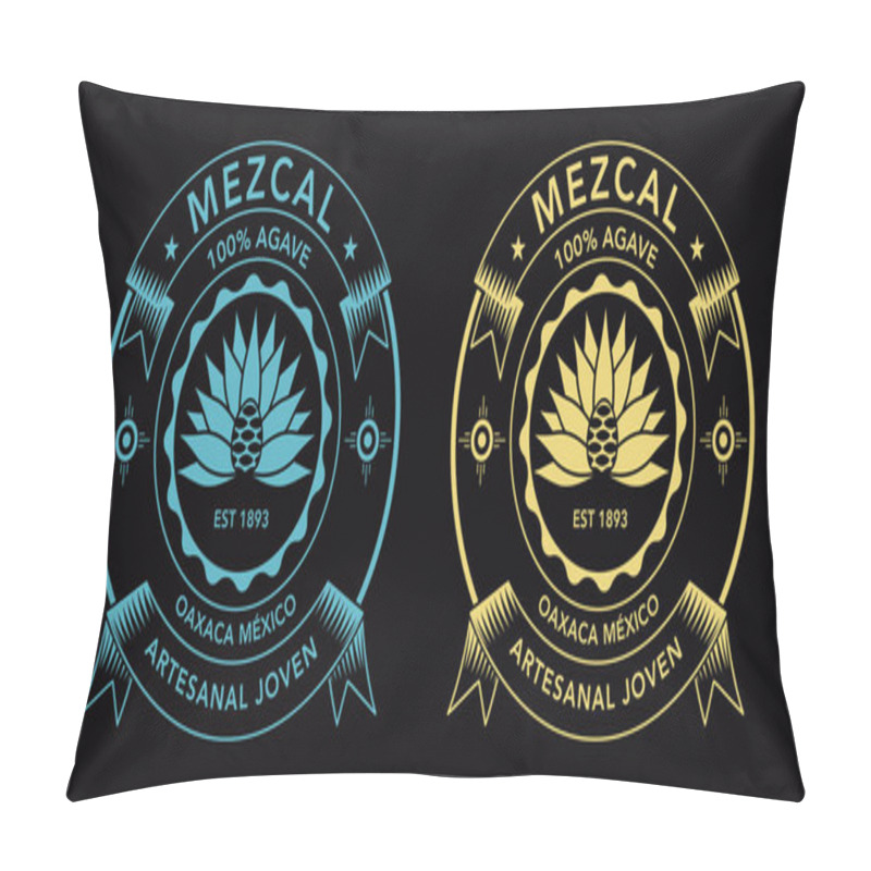 Personality  Mezcal Spirit Label, Oaxaca Flavor Pillow Covers