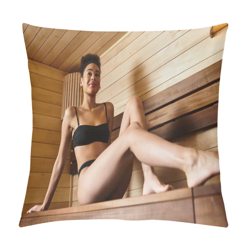 Personality  Young Woman Unwinds In A Calming Spa, Embracing Peace And The Essence Of Self Care. Pillow Covers