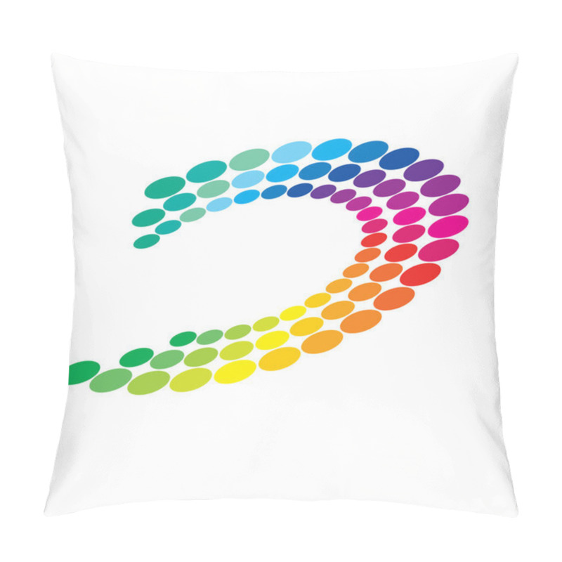 Personality  Modern Logo Sign Rainbow Pillow Covers