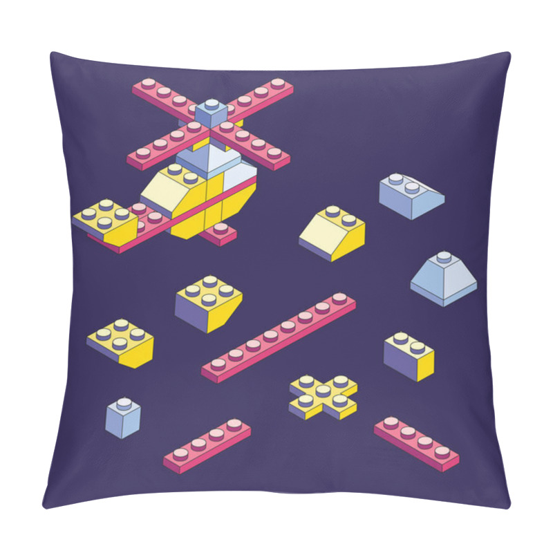 Personality  Blocks And Elements To Create Funny Figures. Pillow Covers