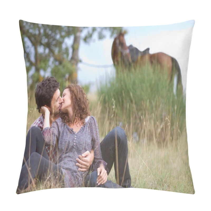 Personality  Loving Couple During House Riding Pillow Covers