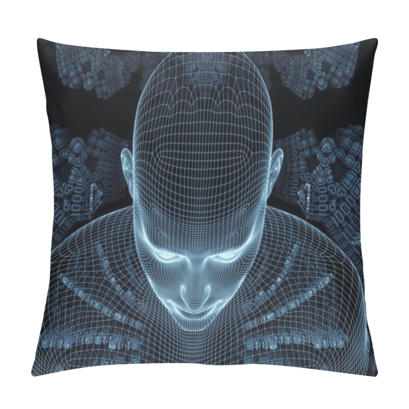 Personality  Illusions Of Digital Identity Pillow Covers