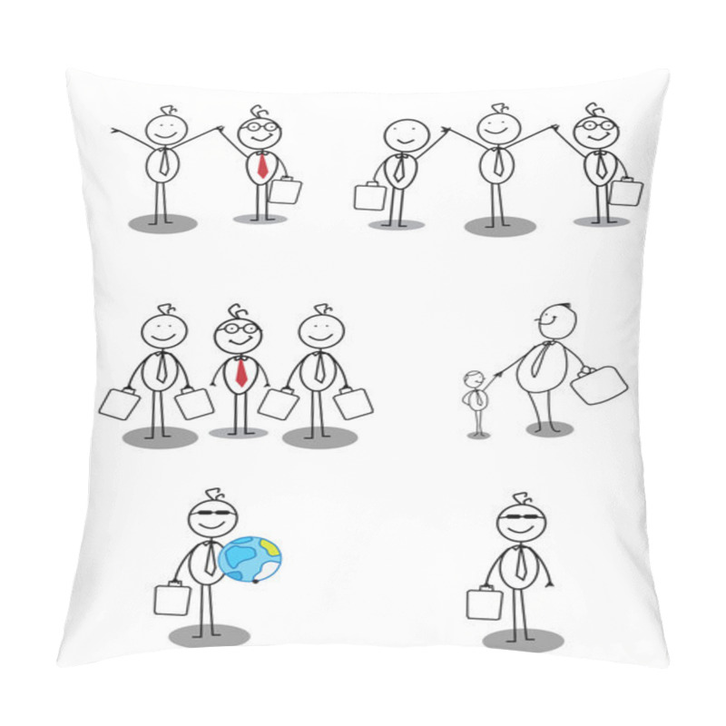 Personality  Businessman Collection Set Pillow Covers