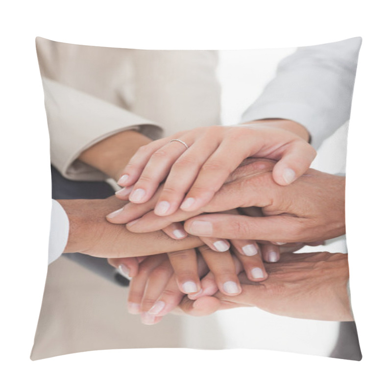 Personality  Business Teams Hands Together Pillow Covers