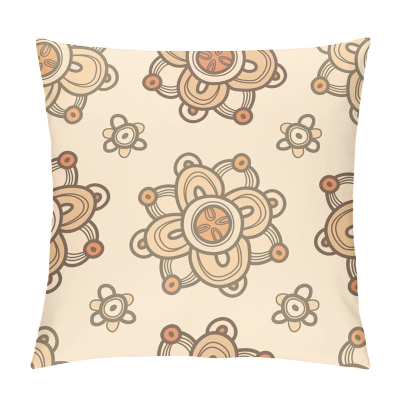 Personality  Seamless Abstract Hand-drawn Pattern,floral Background Pillow Covers