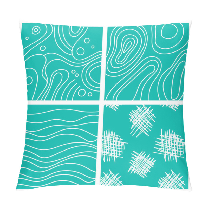 Personality  Pattern Line Sea Wave Abstract Pillow Covers