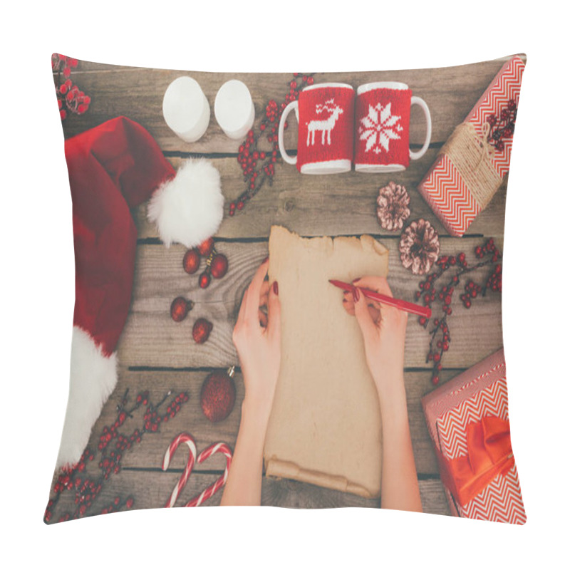 Personality  Writing On Papyrus Christmas List Pillow Covers