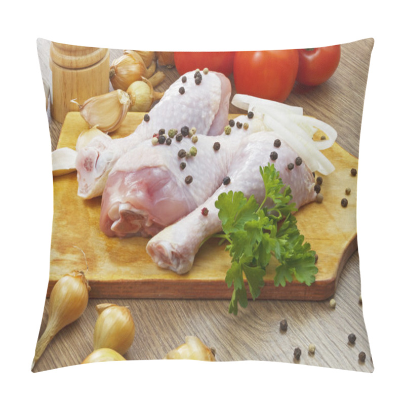 Personality  Chicken Drumstick With Vegetables Pillow Covers