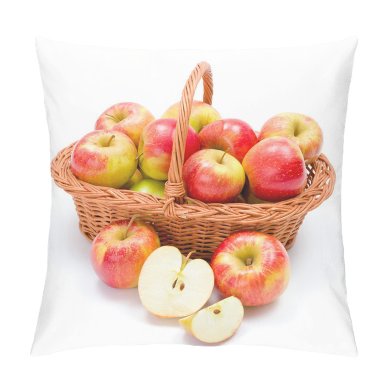 Personality  Ripe Apples In Basket Pillow Covers