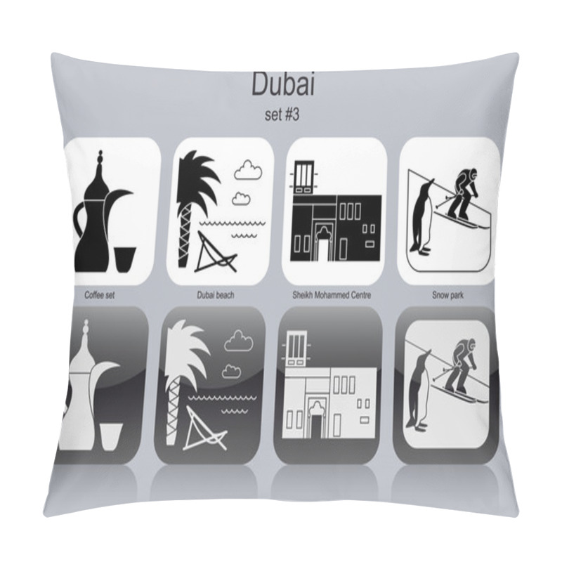 Personality  Icons Of Dubai Pillow Covers