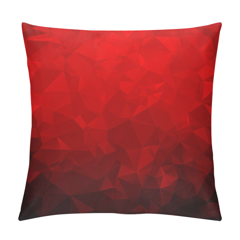 Personality  Red Abstract Polygon Pattern Pillow Covers